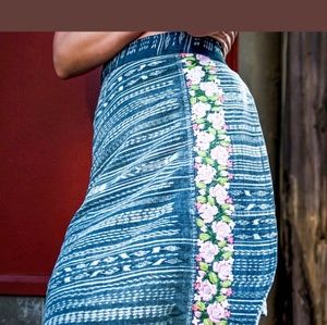 Guatemalan Handmade Colorful Wrap Skirt One Size